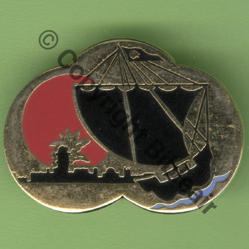 A1048 1975+ EOM.88 DJIBOUTI Vague bleu clair  DRAGO Bol prison Dos lisse Estampe Src.Y.GENTY 